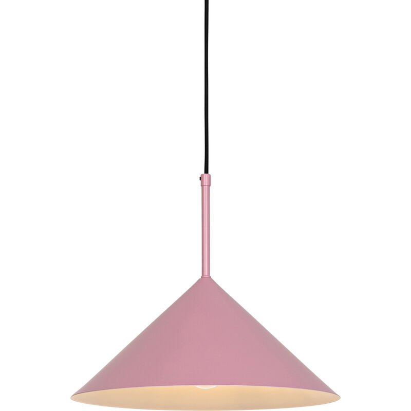 foto del prodotto lampada a sospensione triangolo design acciaio rosa tondo max. 1 x watt qazqa