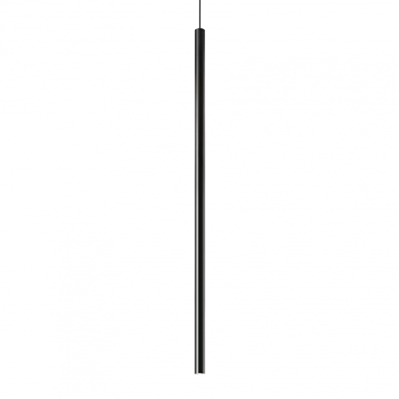 foto del prodotto lampada a sospensione ultrathin sp d100 round dali push nero ideal lux
