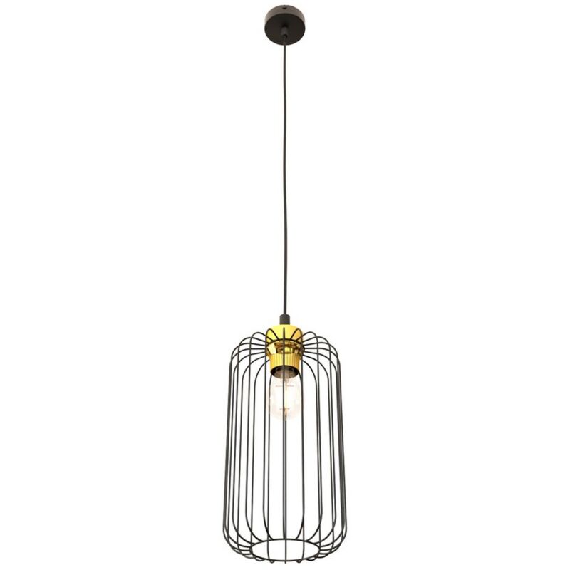 foto del prodotto lampada a sospensione vander, metallo, plastica, nero, 16x16x140 cm
