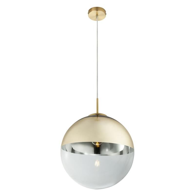 foto del prodotto lampada a sospensione varus oro vetro 25cm globo