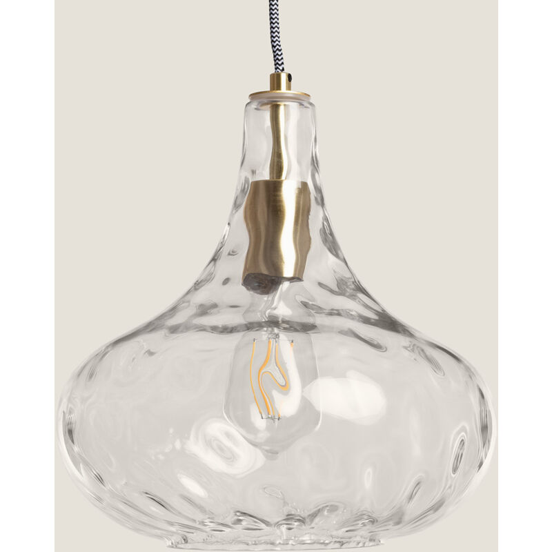foto del prodotto lampada a sospensione vetro tassel trasparente