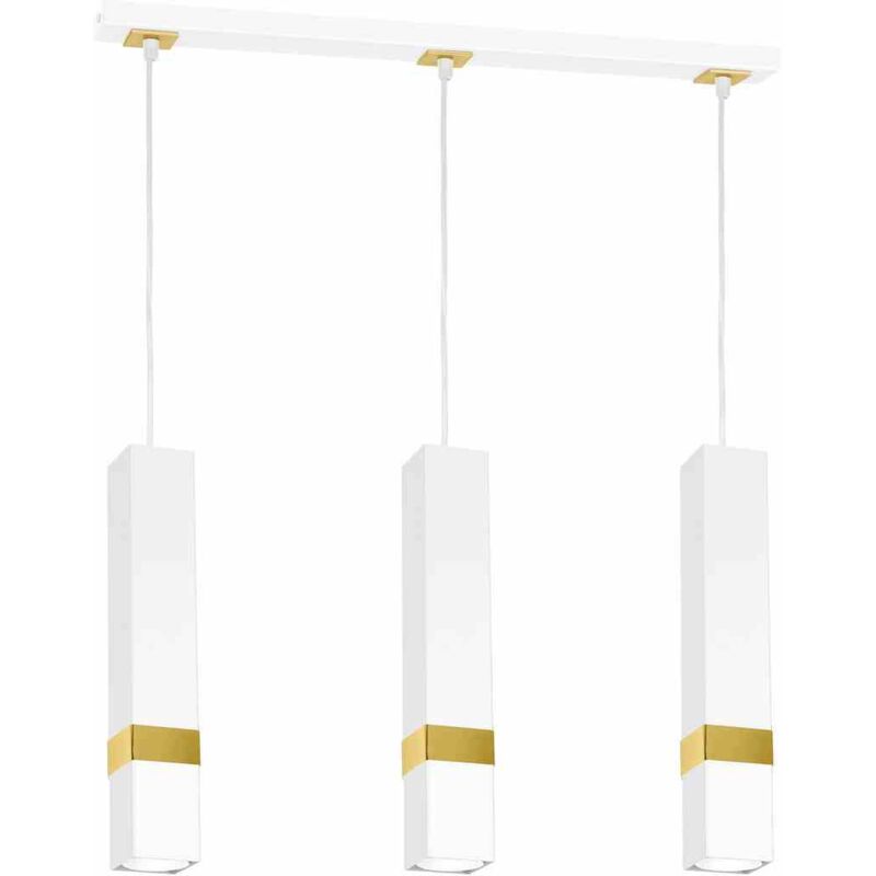 foto del prodotto lampada a sospensione vidar bianco oro 3xgu10