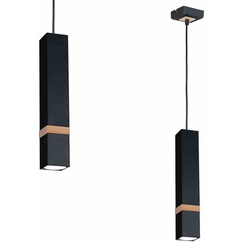foto del prodotto lampada a sospensione vidar nero 1xgu10