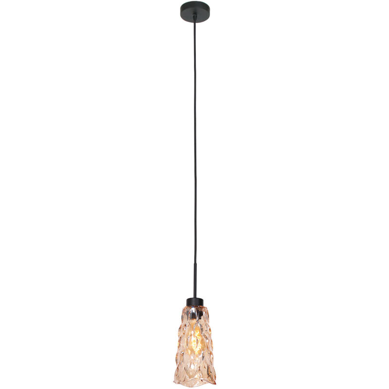 foto del prodotto lampada a sospensione vidrio ambra vetro steinhauer