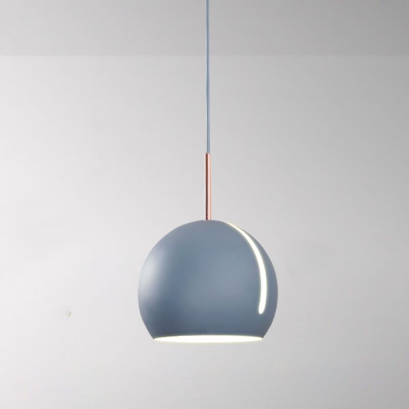foto del prodotto lampada a sospensione vintage industriale lampadario da soffitto metallo plafoniere da ufficio regolabile blu