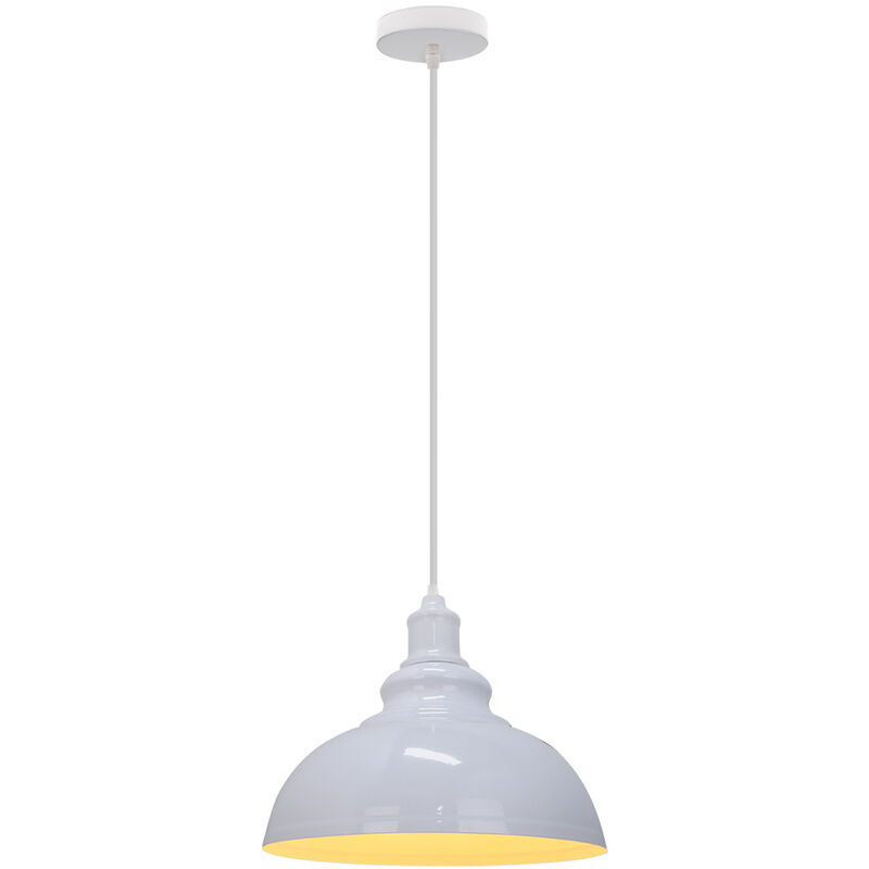 foto del prodotto lampada a sospensione vintage, lampada da soffitto con 29cm paralume in metallo, industriale stile illuminazione supporto edison e27 per corridoio
