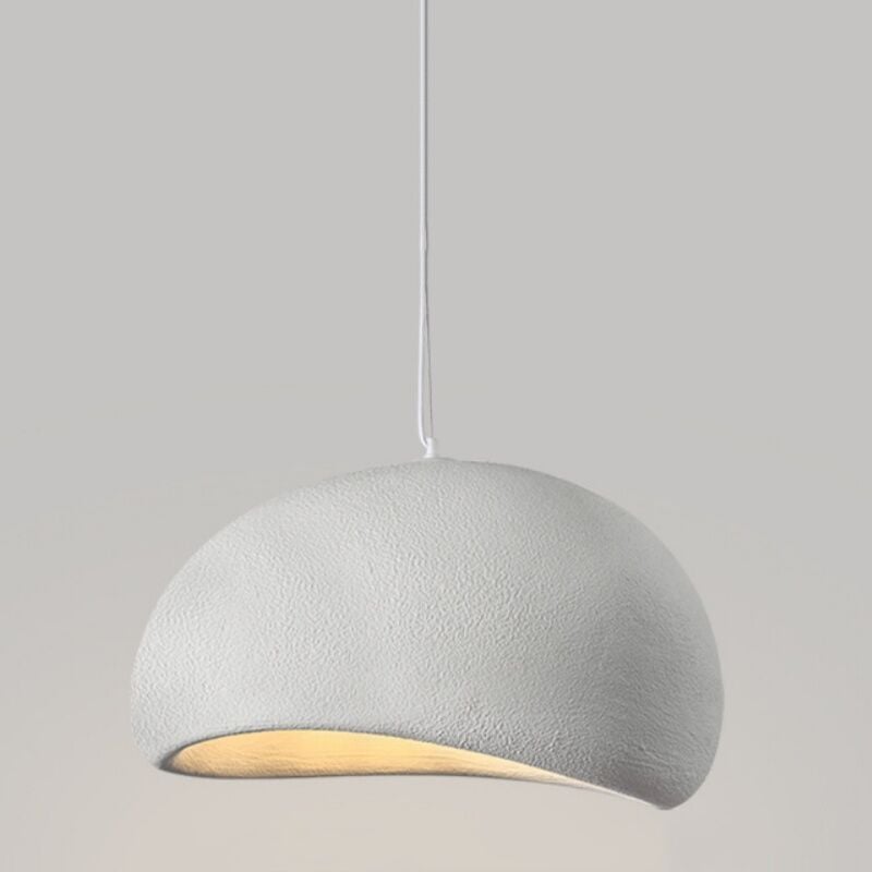 foto del prodotto lampada a sospensione vintage lampadario da soffitto bianco creativo plafoniera regolabile 30cm