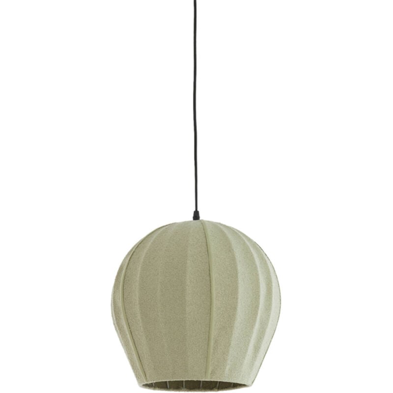 foto del prodotto lampada a sospensione zagori verde tessile light living