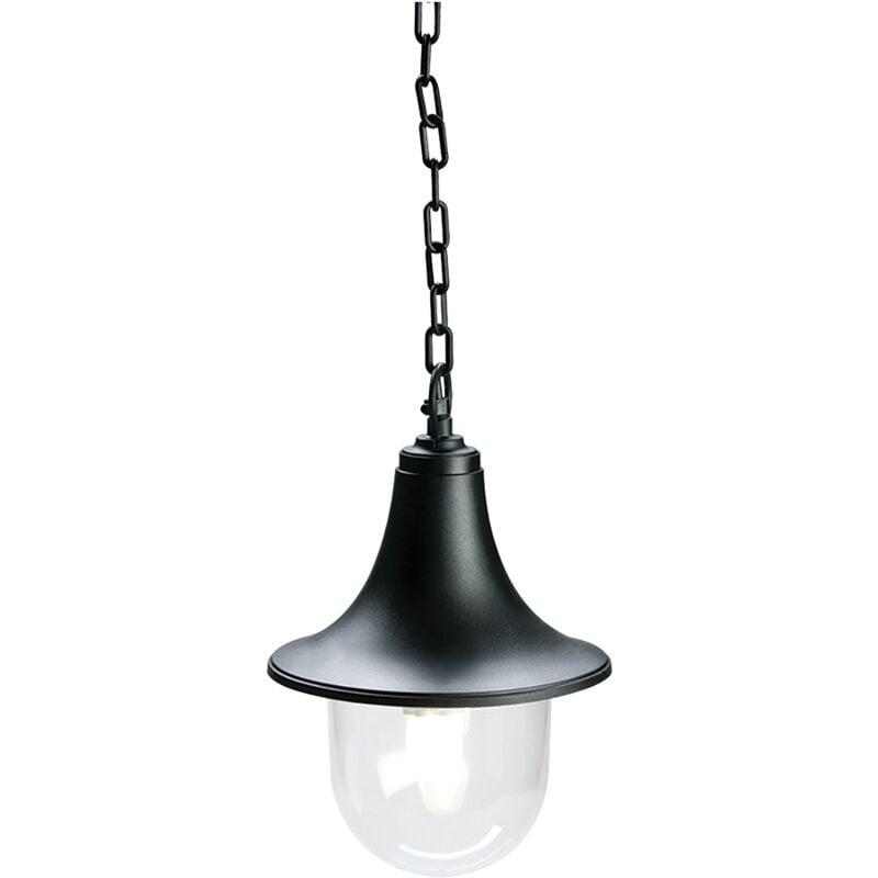 foto del prodotto lampada a sospensione zoe nera, e27