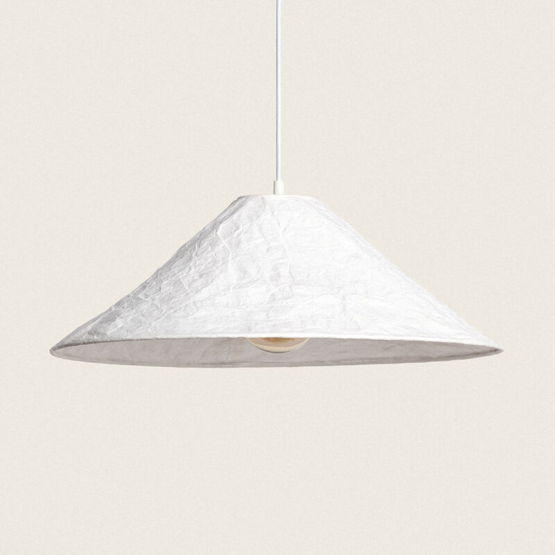 foto del prodotto lampada a ssospensione carta tyvek rapa bianco