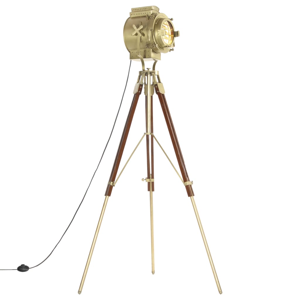 foto del prodotto lampada a treppiede a pavimento legno massello di mango 193 cm cod mxl 72605