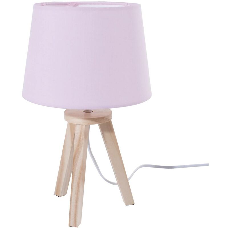 foto del prodotto lampada a treppiede rosa per bambini h31cm atmosphera cr ateur d int rieur