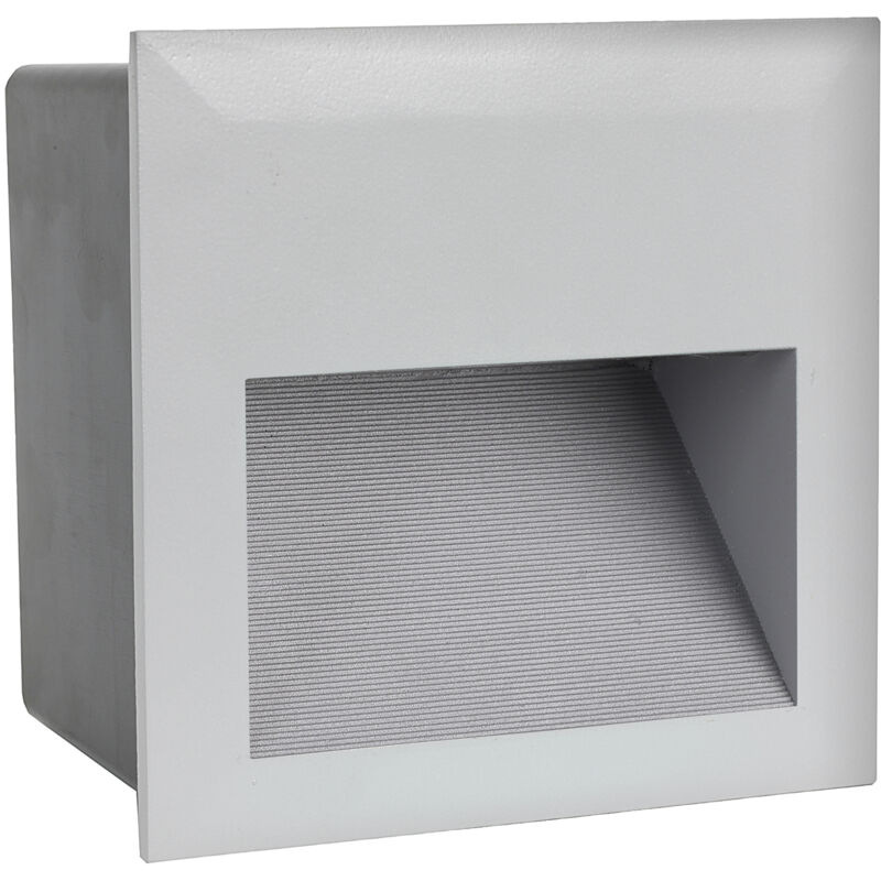 foto del prodotto lampada ad incasso esterno moderno zimba led alluminio argento led