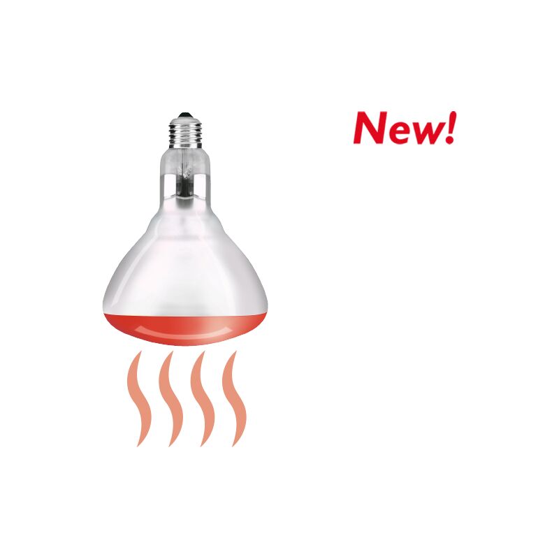 foto del prodotto lampada ad infrarossi 250 w e27, generazione di calore novaline