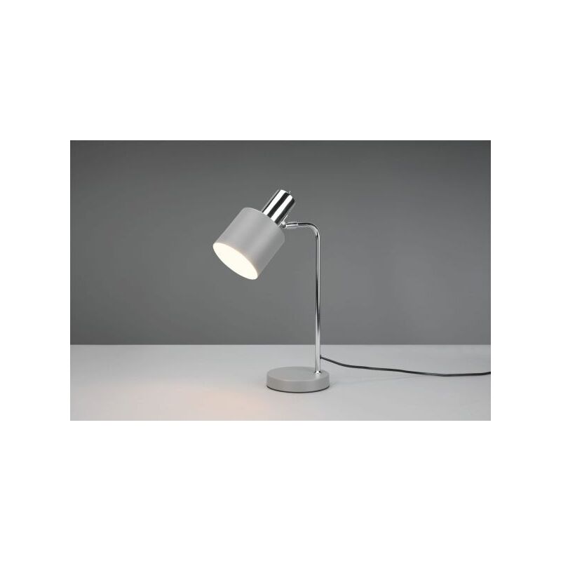 foto del prodotto lampada adam h.42cm metallo cromo e grigio r51041011
