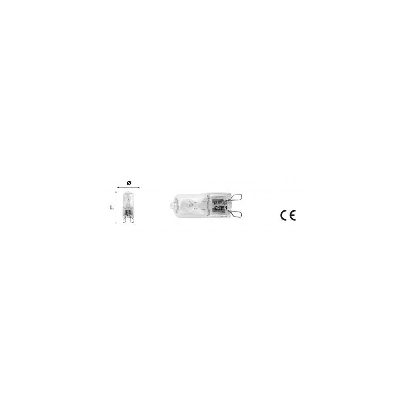 foto del prodotto lampada alogena g9 33w 3000k l.calda maurer