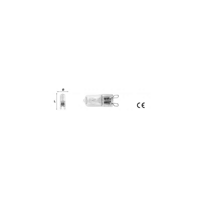 foto del prodotto lampada alogena g9 48w 3000k l.calda maurer