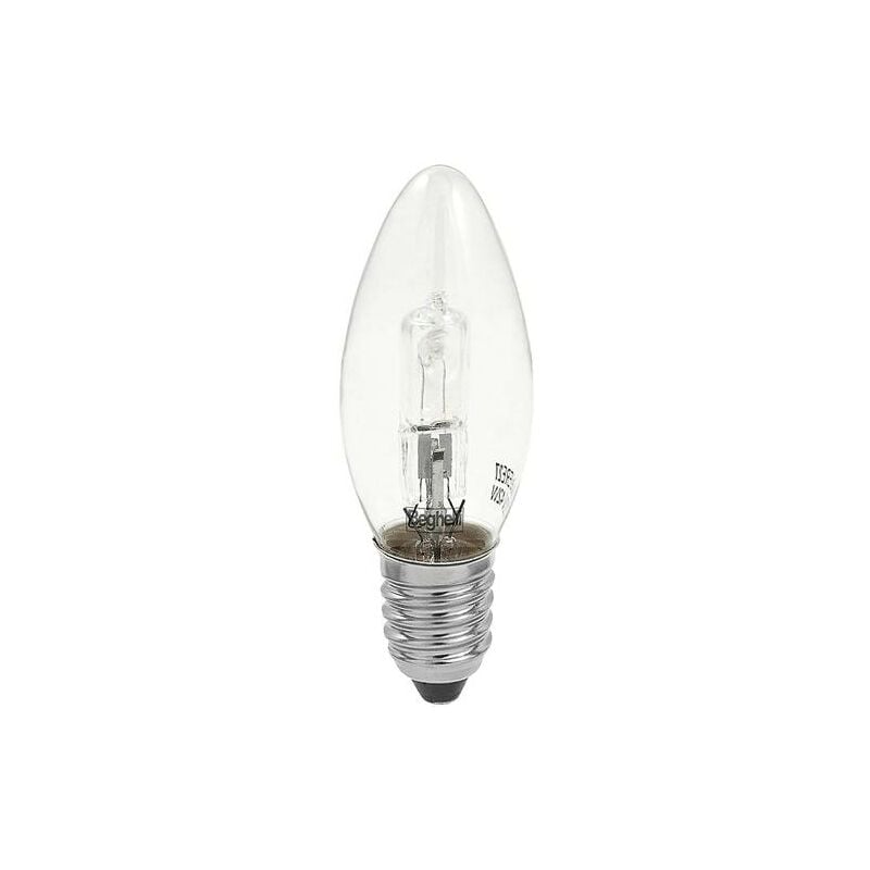 foto del prodotto lampada alogena incandescenza 28w e14 luce calda 2700k