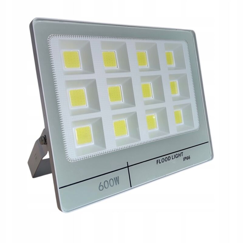 foto del prodotto lampada alogena led 600w riflettore costruzione giardino magazzino bianco nuovo