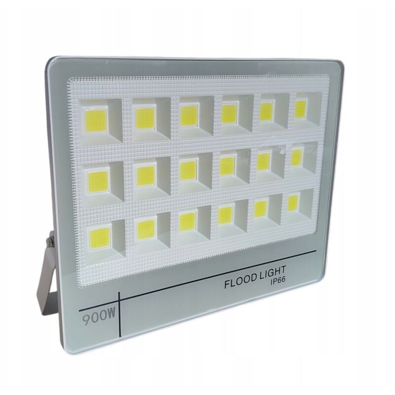 foto del prodotto lampada alogena led 900w riflettore da costruzione giardino magazzino bianco nuovo