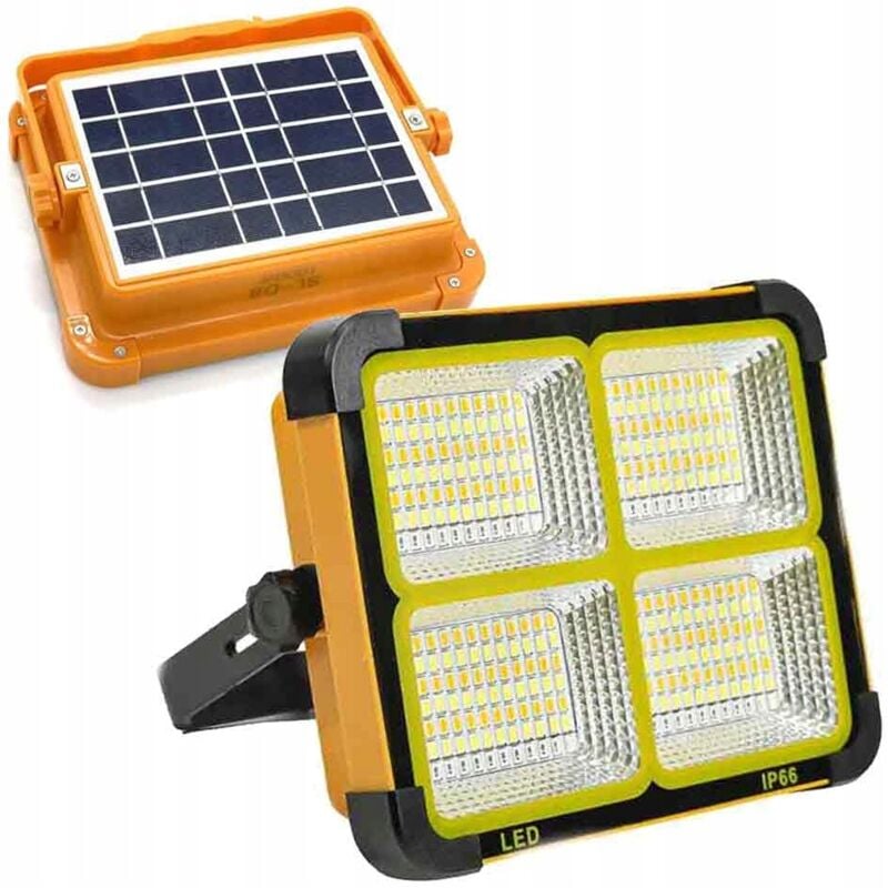 foto del prodotto lampada alogena portatile a led solare portatile 150w