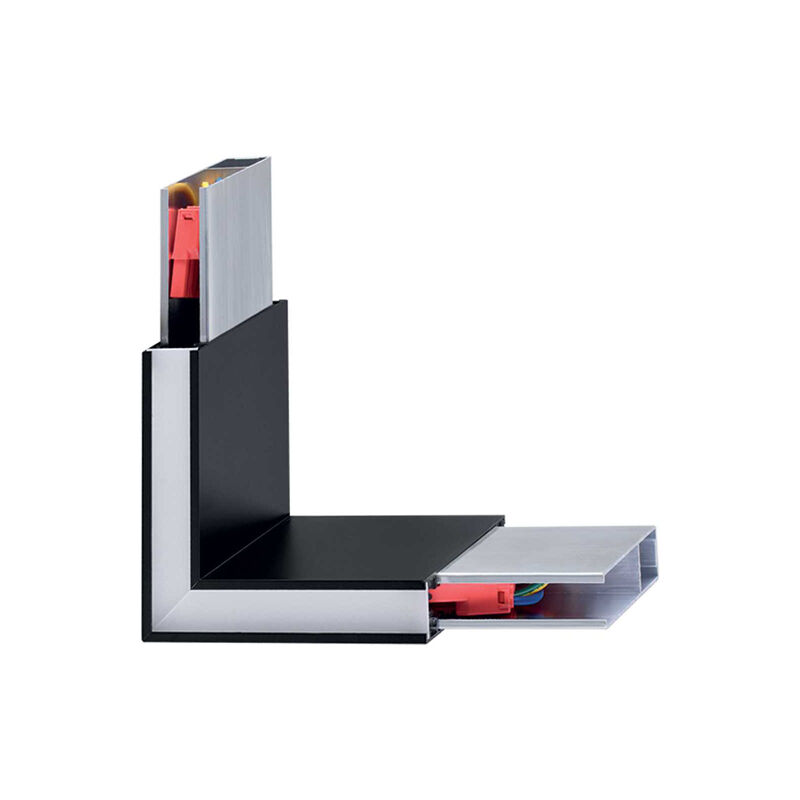 foto del prodotto lampada angolare corner alluminio nero led 4w 4000k luce naturale
