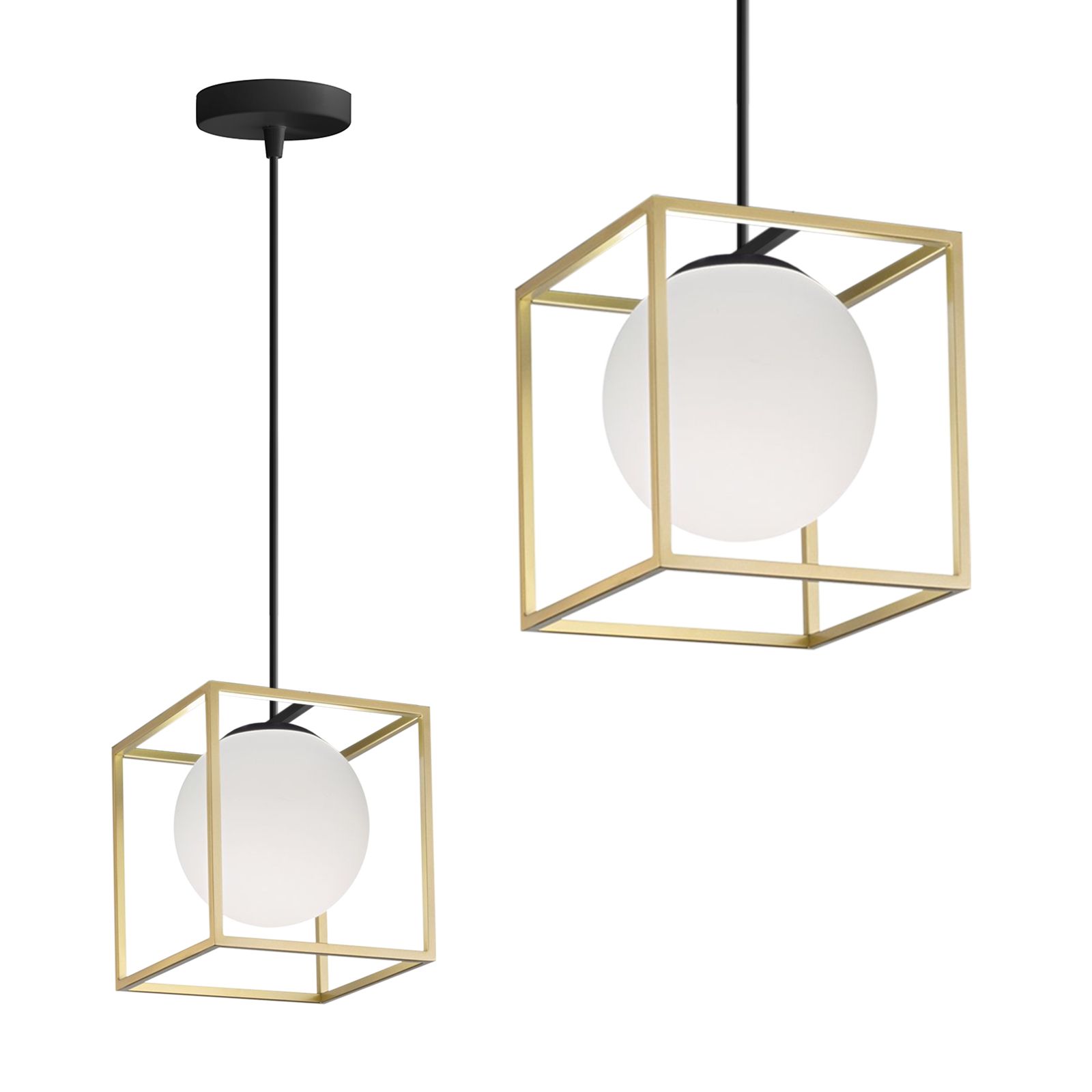 foto del prodotto lampada app1165 1cp gold white