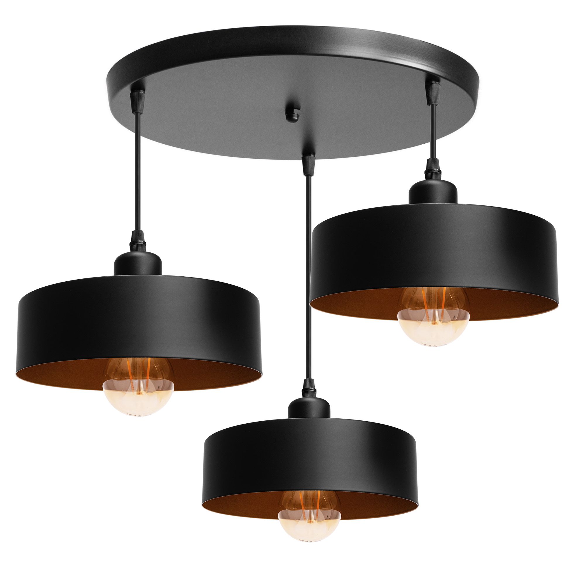 foto del prodotto lampada app1334 3cp black gold