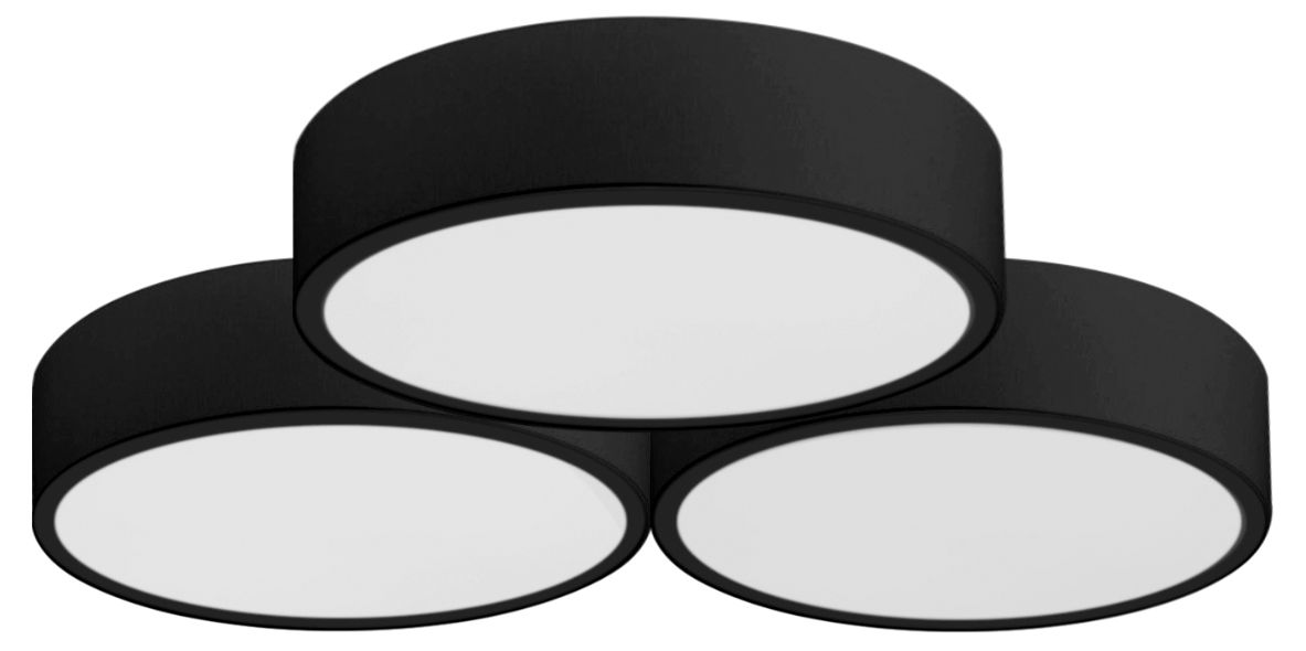 foto del prodotto lampada app878-c triple black 3x40cm