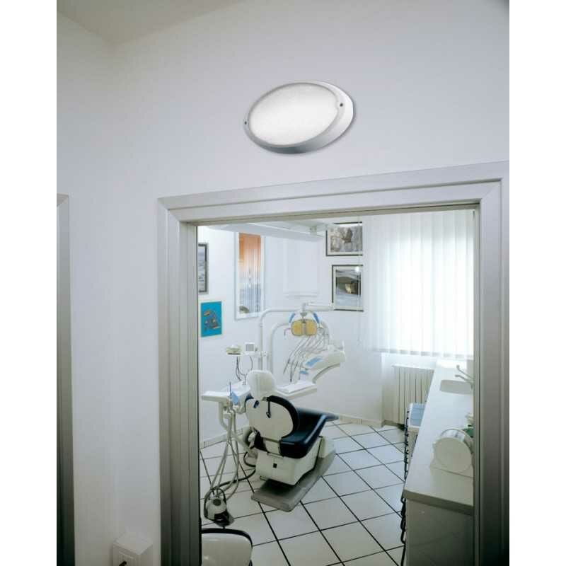 foto del prodotto lampada applique airy ovale 300 bianco e27 lombardo lb82121