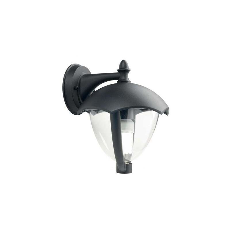 foto del prodotto lampada applique in basso colore nero per esterno linea short sovil