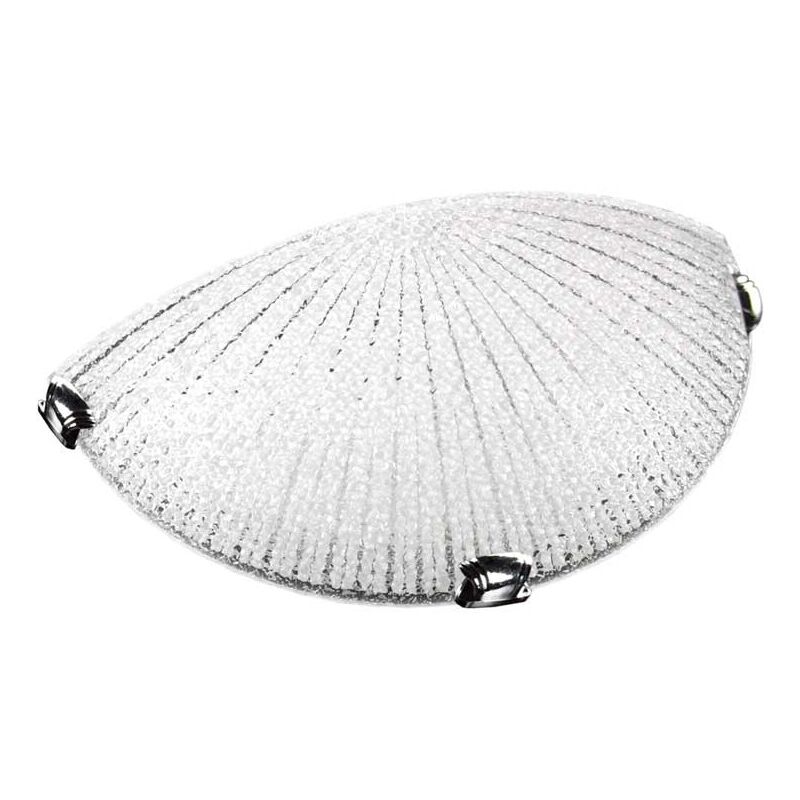 foto del prodotto lampada applique in vetro a mezza luna da 30 cm