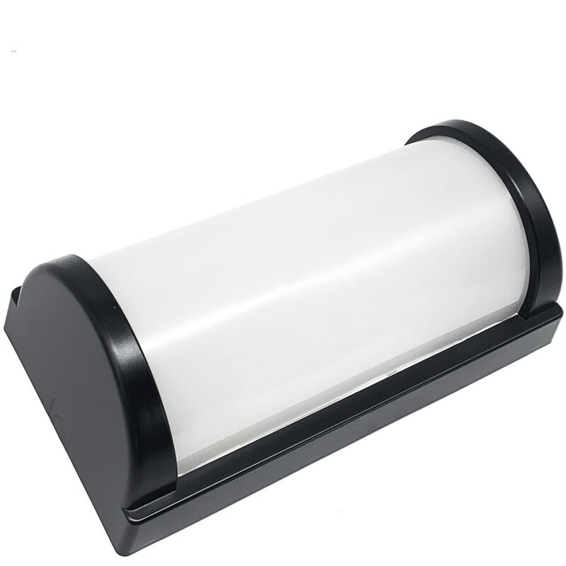 foto del prodotto lampada applique led 20w nera 220v ip65 illuminazione esterna per giardinoluce calda 3000k