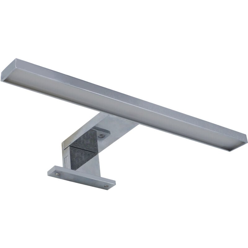 foto del prodotto lampada applique led 6w da bagno specchio argento silamp b110 6wluce neutra naturale 4200k