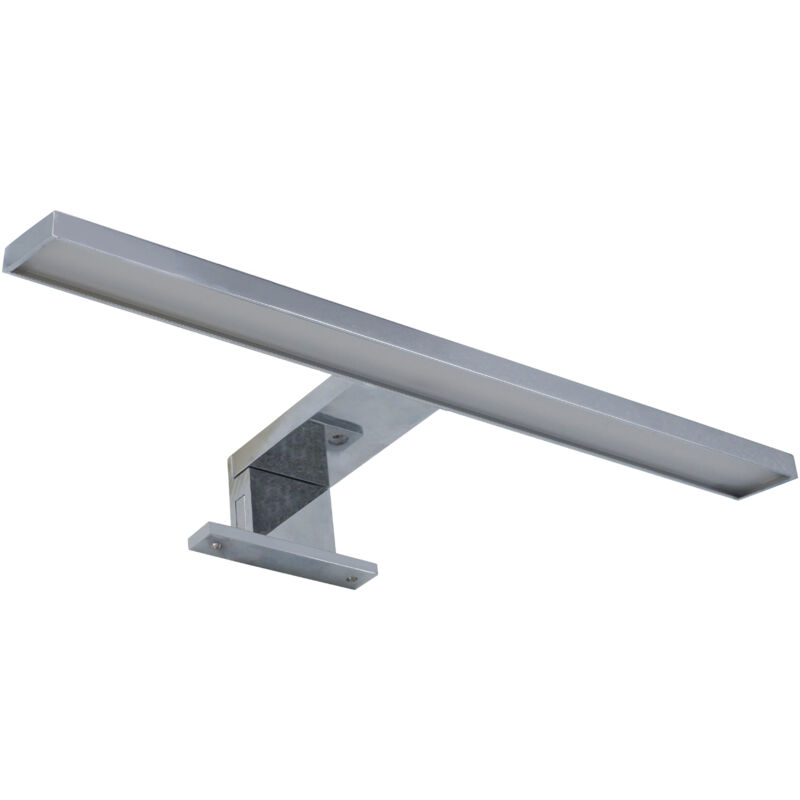 foto del prodotto lampada applique led 9w da bagno specchio argento silamp b111 9wluce fredda 6400k