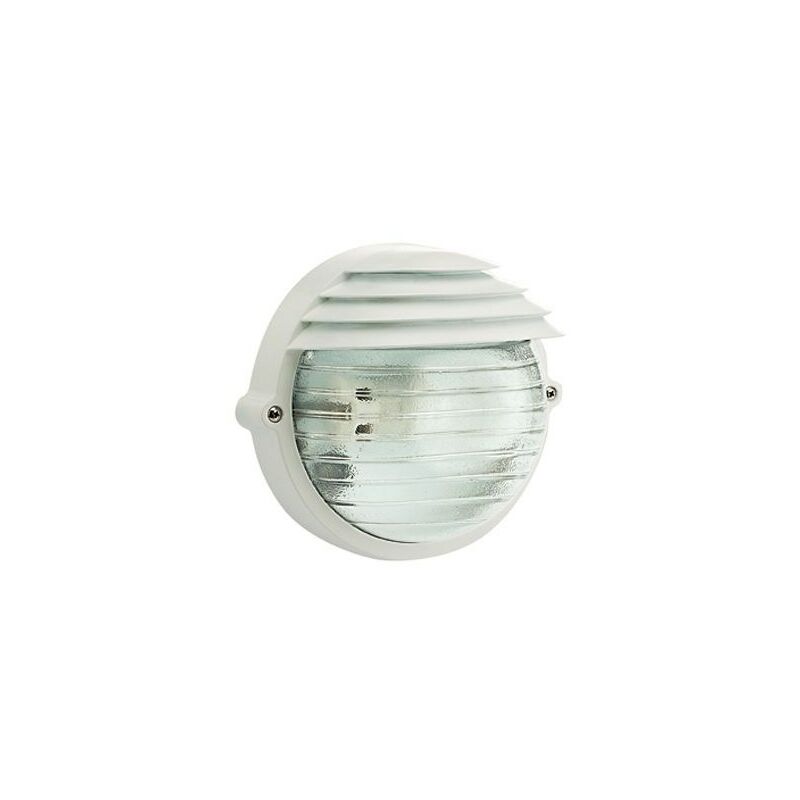 foto del prodotto lampada applique tonda grande colore bianco per esterno linea palpebra sovil