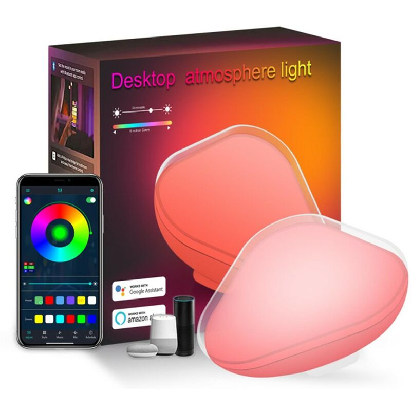 foto del prodotto lampada atmosfera a led da tavolo smart wifi tuya