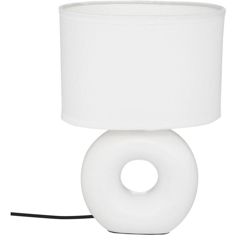 foto del prodotto lampada baru bianco opaco, ceramica h26cm atmosphera cr ateur d int rieur