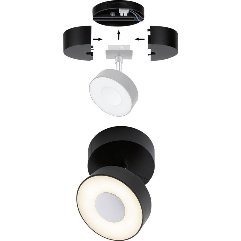 foto del prodotto lampada base per sistema urail nero paulmann