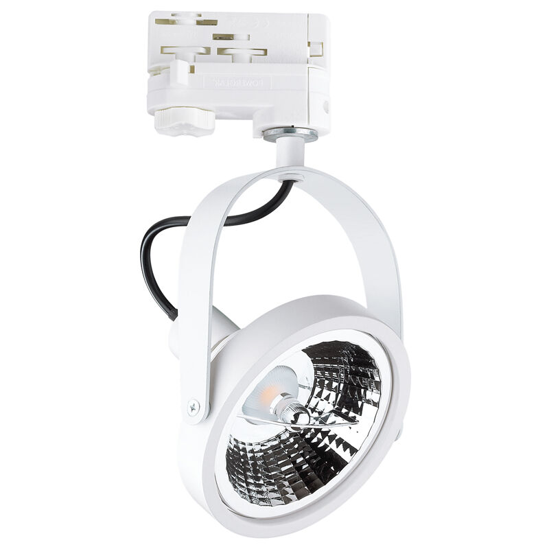foto del prodotto lampada binario moderna glim metallo bianco 1 luce 10w gu10 3000k luce calda
