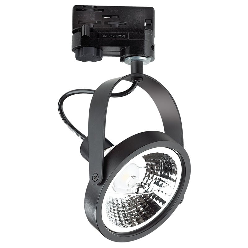 foto del prodotto lampada binario moderna glim metallo nero 1 luce 10w gu10 3000k luce calda
