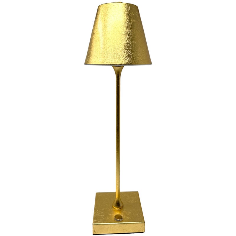 foto del prodotto lampada bistrot touch da tavolo a led ricaricabile usb 10 watt lume decorativo tripla colorazione di luce