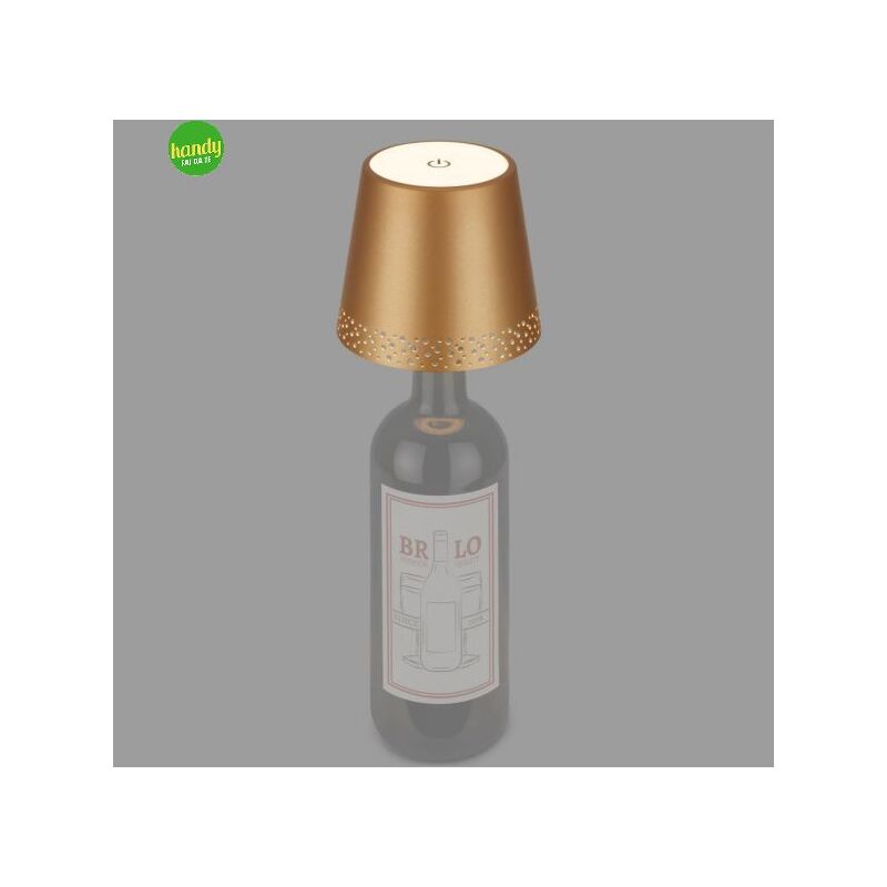 foto del prodotto lampada bottle briloner usb 10 10h. oro