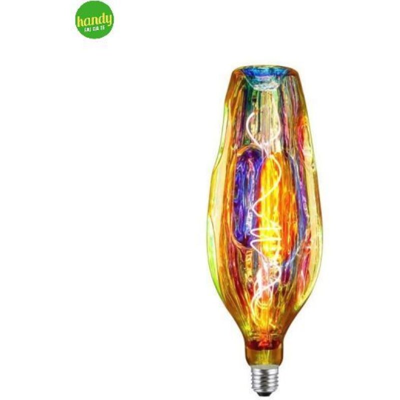 foto del prodotto lampada bottle prisma lux e27 4w 1800k rainbow 210 lumen