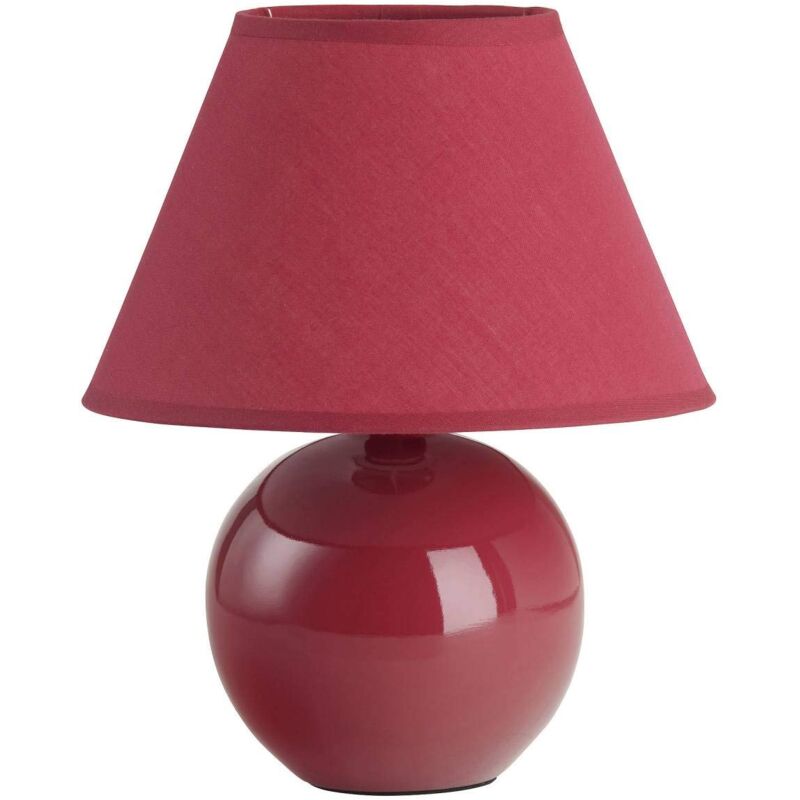 foto del prodotto lampada brilliant primo lampada da tavolo rossa 1x d45, e14, 40w, adatto per proiettori a caduta non inclusi scala da a a e con interruttore a
