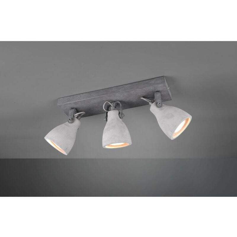 foto del prodotto lampada calcestruzzo 3 spot orientabili concrete trio lighting