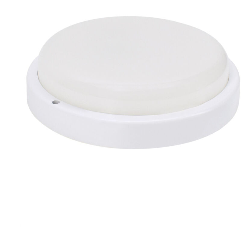 foto del prodotto lampada circolare a soffitto a led 18w 1750lm 4000k ip54 bianco 210mm