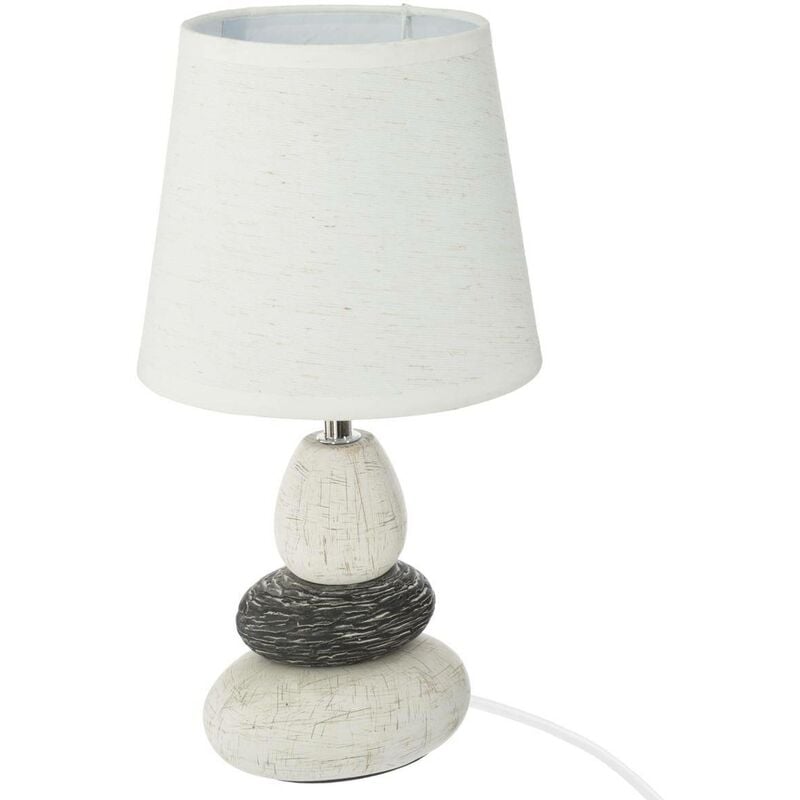 foto del prodotto lampada clary in ceramica bianca avorio h33cm atmosphera cr ateur d int rieur
