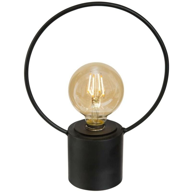 foto del prodotto lampada con base in metallo nero h27cm atmosphera cr ateur d int rieur