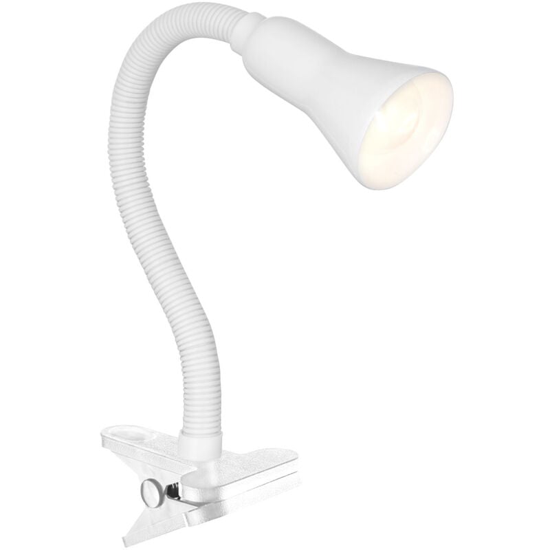 foto del prodotto lampada contemporanea desk partners acciaio bianco policarbonato 1 luce e14